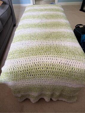 Hand Crocheted Rectangular Prayer Shawl